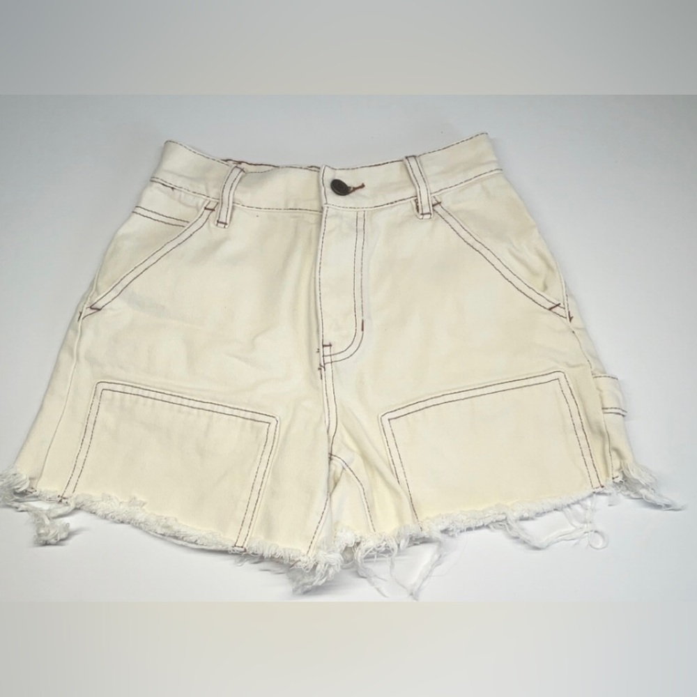 High waisted cargo shorts